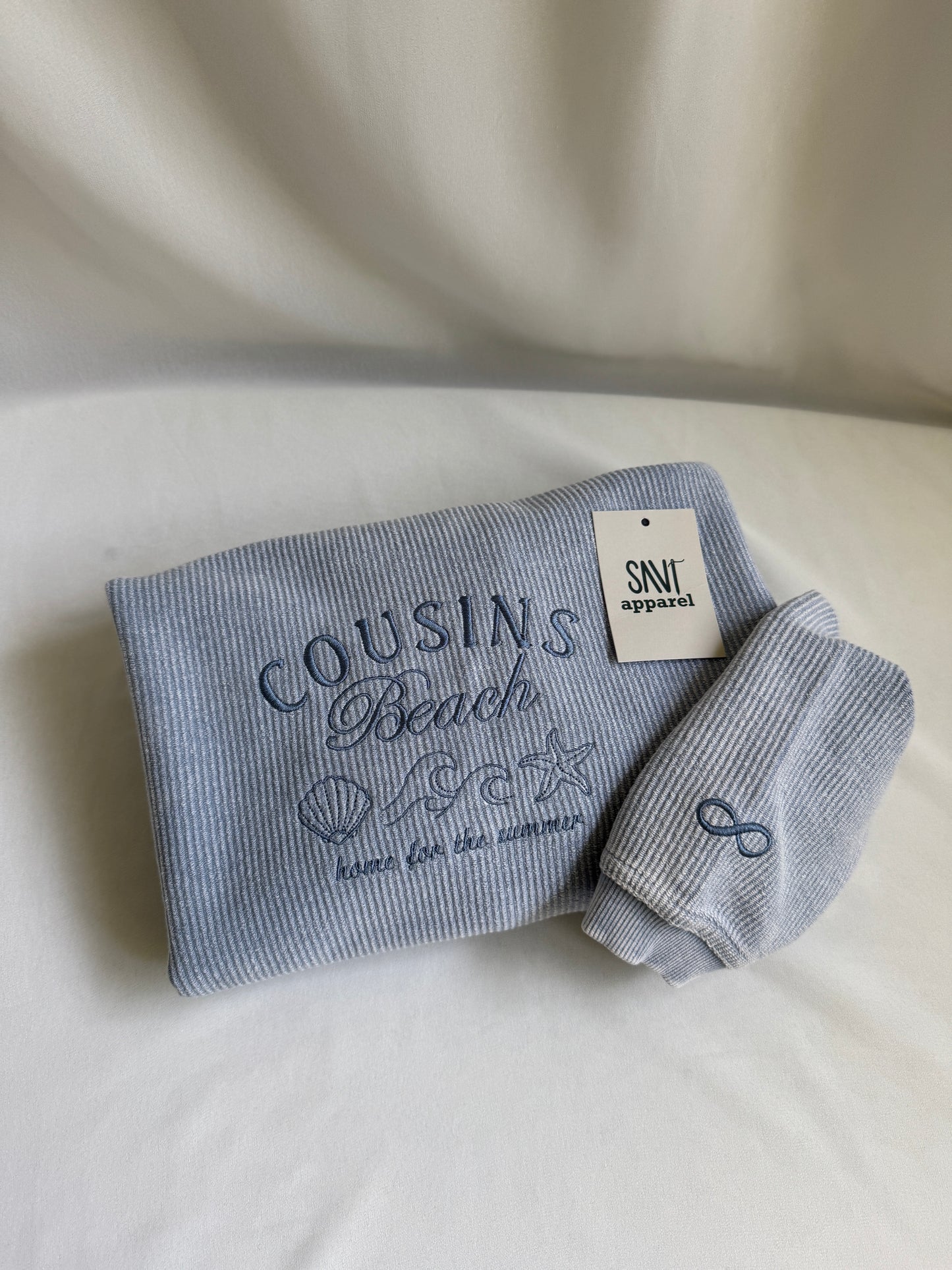 Cousins Beach Corded Crewneck