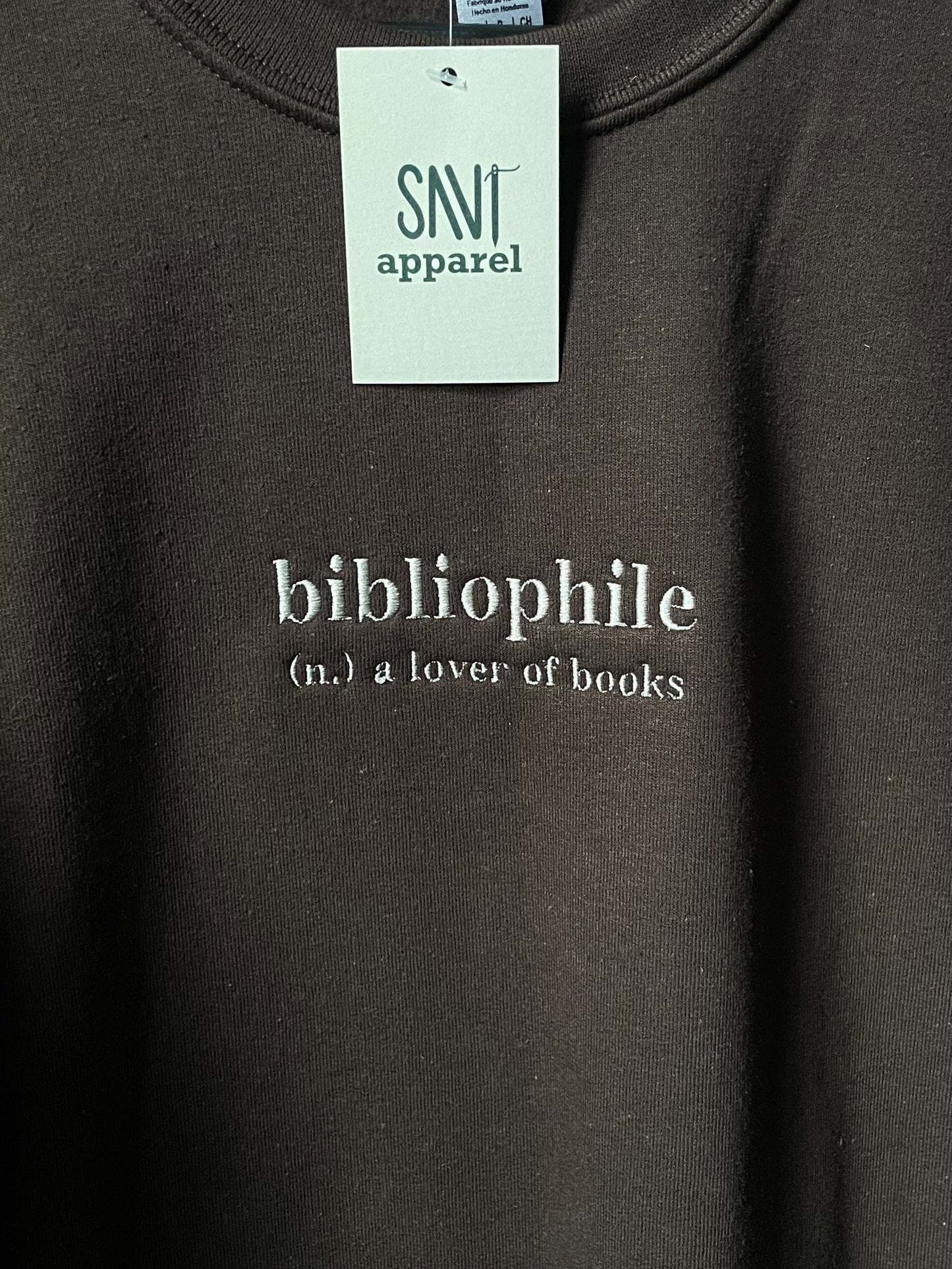 Bibliophile Embroidered Crewneck