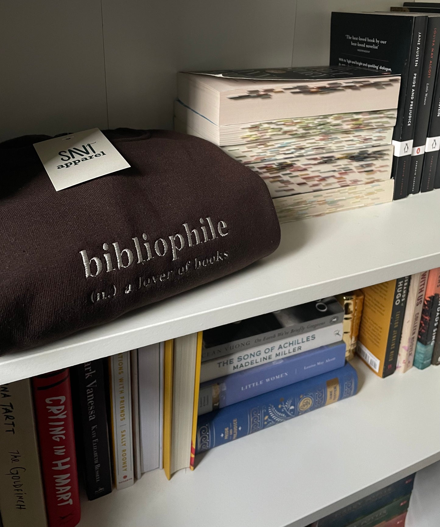 Bibliophile Embroidered Crewneck